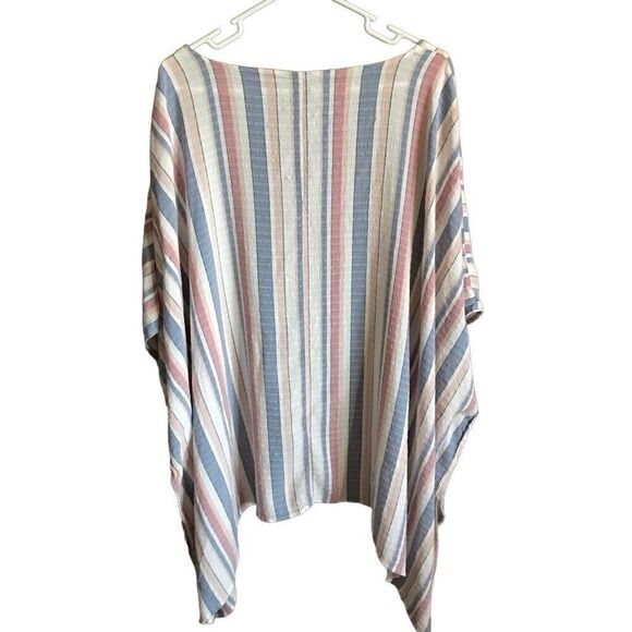 Lane Bryant Women’s one size open front striped duster shrug cardigan top - Picture 2 of 4